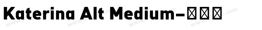 Katerina Alt Medium字体转换